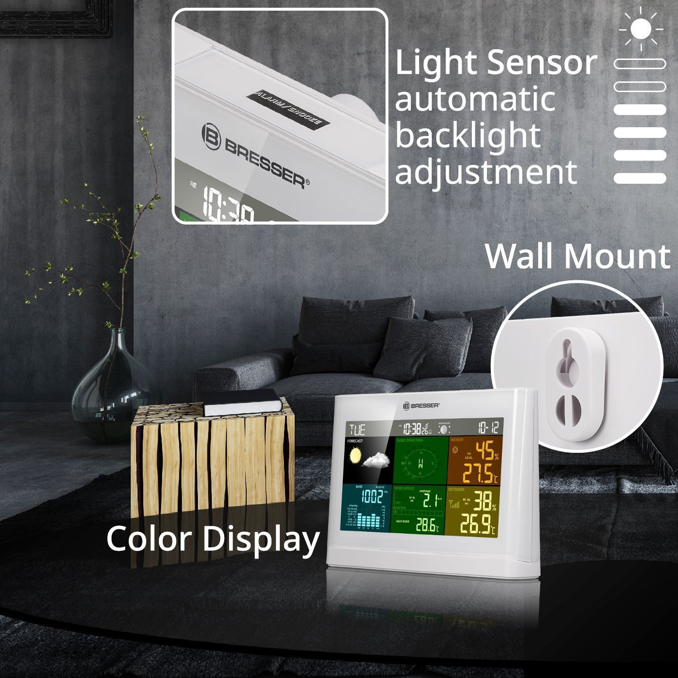 Метеостанція Bresser 5-in-1 Comfort Weather Center White (7002550GYE000) 119264