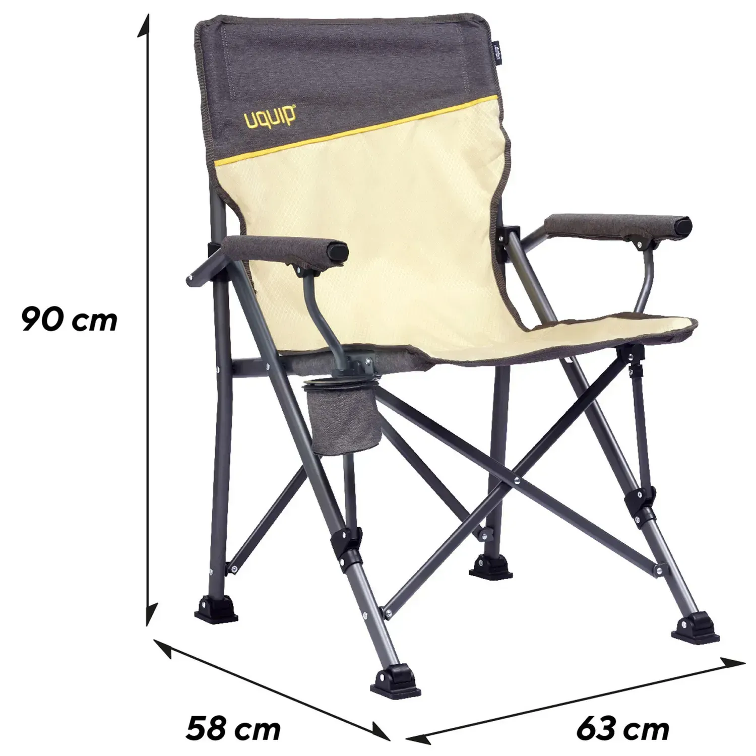 Крісло розкладне Uquip Roxy Sand/Grey (244038) 121022