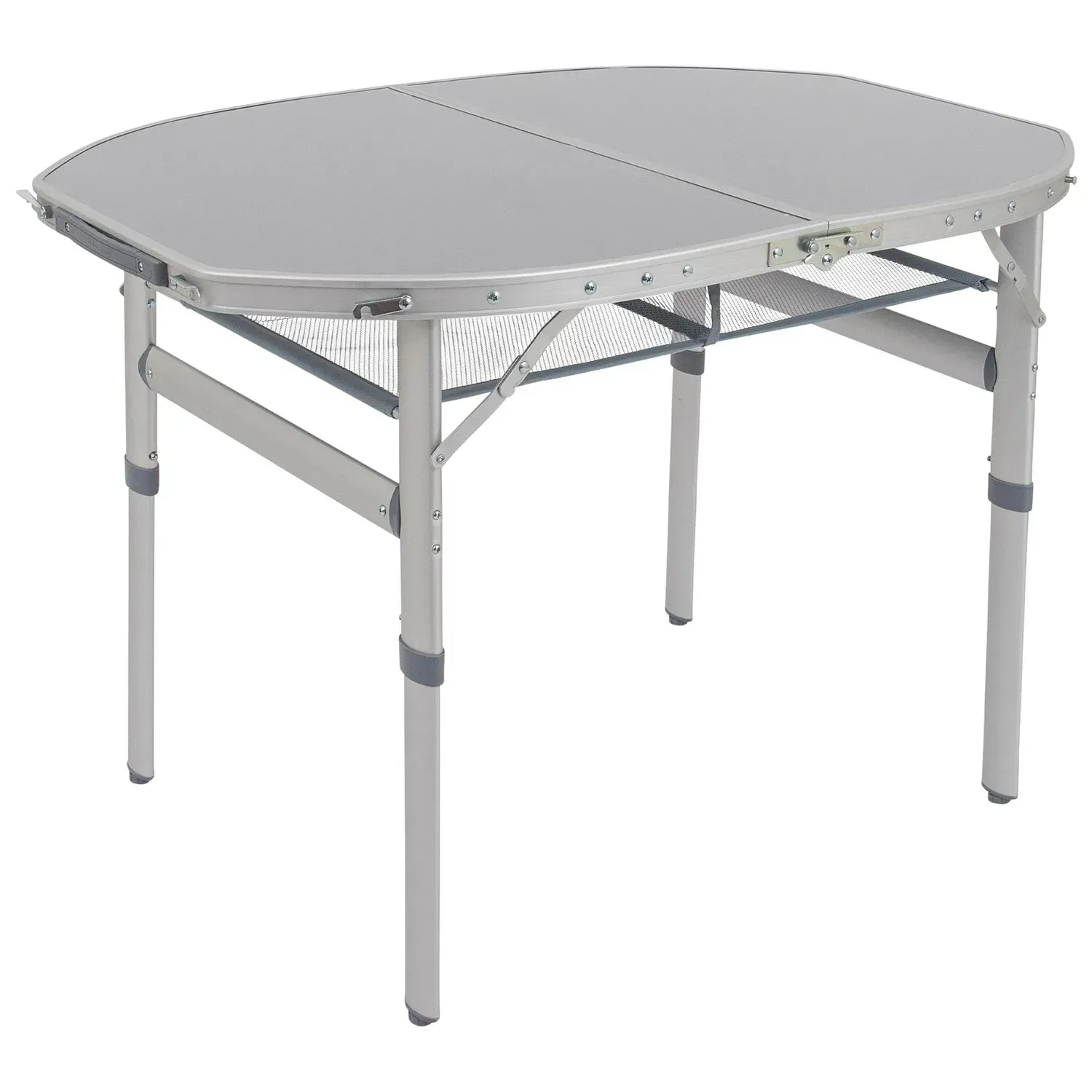 Стіл Bo-Camp Premium Oval 100×70 cm Grey (1404424)