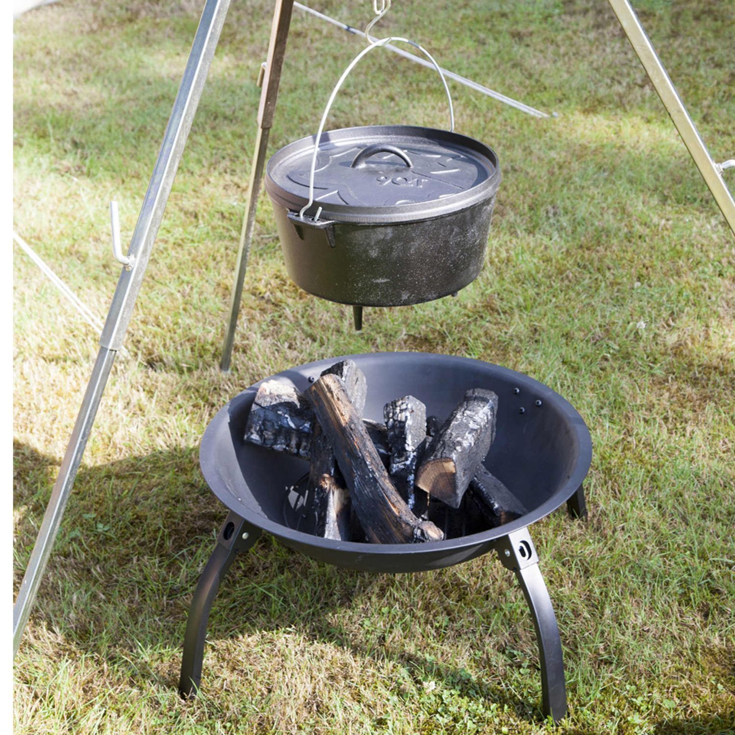Казан з кришкою Bo-Camp Dutch Oven Cast Iron 31 cm / 7.1 L Black (22122415) 124538
