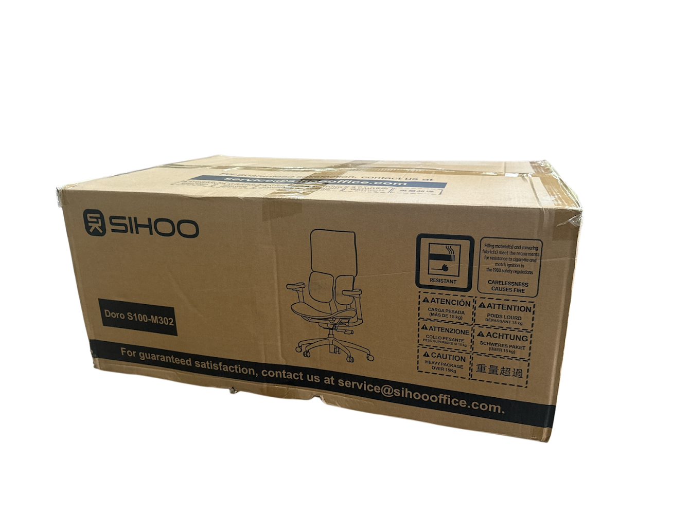 Крісло SIHOO DORO S100 Mesh White (S100-M302) 125632